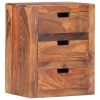 Bedside Cabinet 15.7"x11.8"x11.8" Solid Sheesham Wood