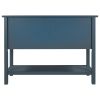 U_STYLE 45'' Modern Console Table Sofa Table for Living Room with 2 Drawers, 2 Cabinets and 1 Shelf RT