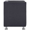 Cube Armchair Dark Gray Fabric