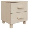 Bedside Cabinets 2 pcs Honey Brown 15.7"x13.8"x17.5" Solid Pinewood