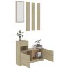 Hallway Furniture Set Sonoma Oak Chipboard