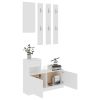 Hallway Unit White 39.4"x9.8"x30.1" Chipboard