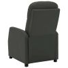 Reclining Chair Anthracite Faux Leather