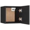 Bedside Cabinet Black 12"x11.8"x11.8" Chipboard