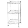 3-Tier Steel Wire Shelving Tower