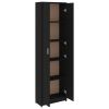 Hallway Wardrobe Black 21.65"x9.84"x74.41" Chipboard