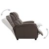 Recliner Brown Faux Leather