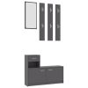 Hallway Unit Gray 39.4"x9.8"x30.1" Chipboard