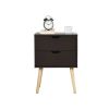 Bedroom Furniture Modern Nightstand With 2 Storage Drawers - 2 Pcs Sets