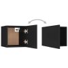 Bedside Cabinets 2 pcs Black 12"x11.8"x11.8" Chipboard