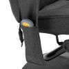 Massage Recliner with Footrest Dark Gray Fabric