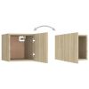 Bedside Cabinets 2 pcs Sonoma Oak 12"x11.8"x11.8" Chipboard