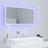 LED Bathroom Mirror White 35.4"x3.3"x14.6" Chipboard