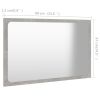 Bathroom Mirror Concrete Gray 23.6"x0.6"x14.6" Chipboard