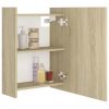 Bathroom Mirror Cabinet Sonoma Oak 24.6"x8.1"x25.2" Chipboard