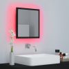 LED Bathroom Mirror Black 15.7"x3.3"x14.6" Chipboard