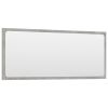 Bathroom Mirror Concrete Gray 35.4"x0.6"x14.6" Chipboard