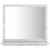 Bathroom Mirror Concrete Gray 15.7"x4.1"x14.6" Chipboard