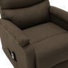 Stand-up Recliner Brown Fabric