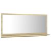 Bathroom Mirror Sonoma Oak 31.5"x4.1"x14.6" Chipboard