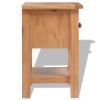 Nightstands 2 pcs 14.2"x11.8"x18.5" Solid Oak Wood