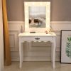 FCH Generous Mirror Single Pumping Foot With Bulb Warmer Dressing Table White--YS