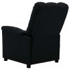 Electric Recliner Black Fabric