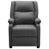 Electric Recliner Anthracite Faux Leather