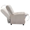 Electric Recliner Cream Fabric