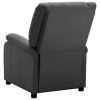 Electric Recliner Anthracite Faux Leather