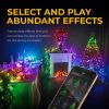 LinkedSparx Indoor String Lights, 54.9ft 210 LED App-Controlled LED Christmas Lights with Music Sync for Xmas Tree, Wedding Party Halloween Holidays H