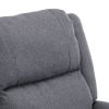 TV Recliner Chair Dark Gray Fabric