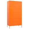 Wardrobe Orange 35.4"x19.7"x70.9" Steel