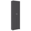 Hallway Wardrobe Gray 21.7"x9.8"x74.4" cm Chipboard