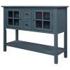 U_STYLE 45'' Modern Console Table Sofa Table for Living Room with 2 Drawers, 2 Cabinets and 1 Shelf RT