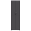 Hallway Wardrobe Gray 21.7"x9.8"x74.4" cm Chipboard