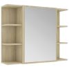 Bathroom Mirror Cabinet Sonoma Oak 31.5"x8.1"x25.2" Chipboard