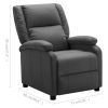 Recliner Anthracite Faux Leather