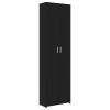 Hallway Wardrobe Black 21.65"x9.84"x74.41" Chipboard