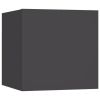 Bedside Cabinet Gray 12"x11.8"x11.8" Chipboard