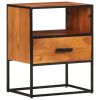 Bed Cabinet 15.7"x11.8"x19.7" Solid Acacia Wood