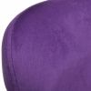 Swivel Egg Chair with Cushion Small Purple Velvet