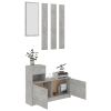 Hallway Unit Concrete Gray 39.4"x9.8"x30.1" Chipboard