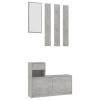 Hallway Unit Concrete Gray 39.4"x9.8"x30.1" Chipboard