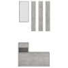 Hallway Unit Concrete Gray 39.4"x9.8"x30.1" Chipboard