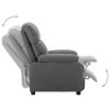 Recliner Chair Light Gray Fabric