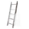 Farmhouse 4.5 Ft Wall Leaning Wood Blanket Quilt Storage Ladder Towel Rack, Bathroom Bedroom Decorative Shelf - Vintage White XH