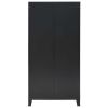 Wardrobe Metal Industrial Style 35.4"x15.7"x70.9" Black