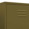 Wardrobe Olive Green 35.4"x19.7"x70.9" Steel