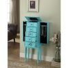 Tammy Jewelry Armoire in Light Blue  AL